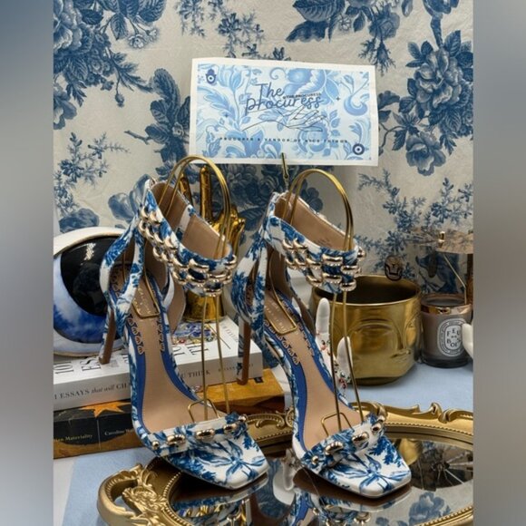 🆕 GIANNI BINI 🧿 x Shea Leigh Mills NWOB Carter Floral Print Strappy Sandal Sz7 - Picture 2 of 13